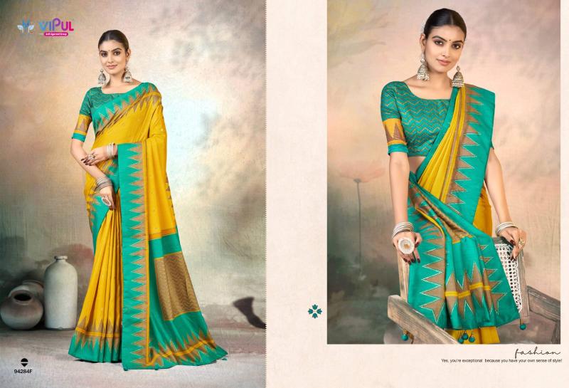 Vipul tatvam silk vol 02 saree wholesale clothes